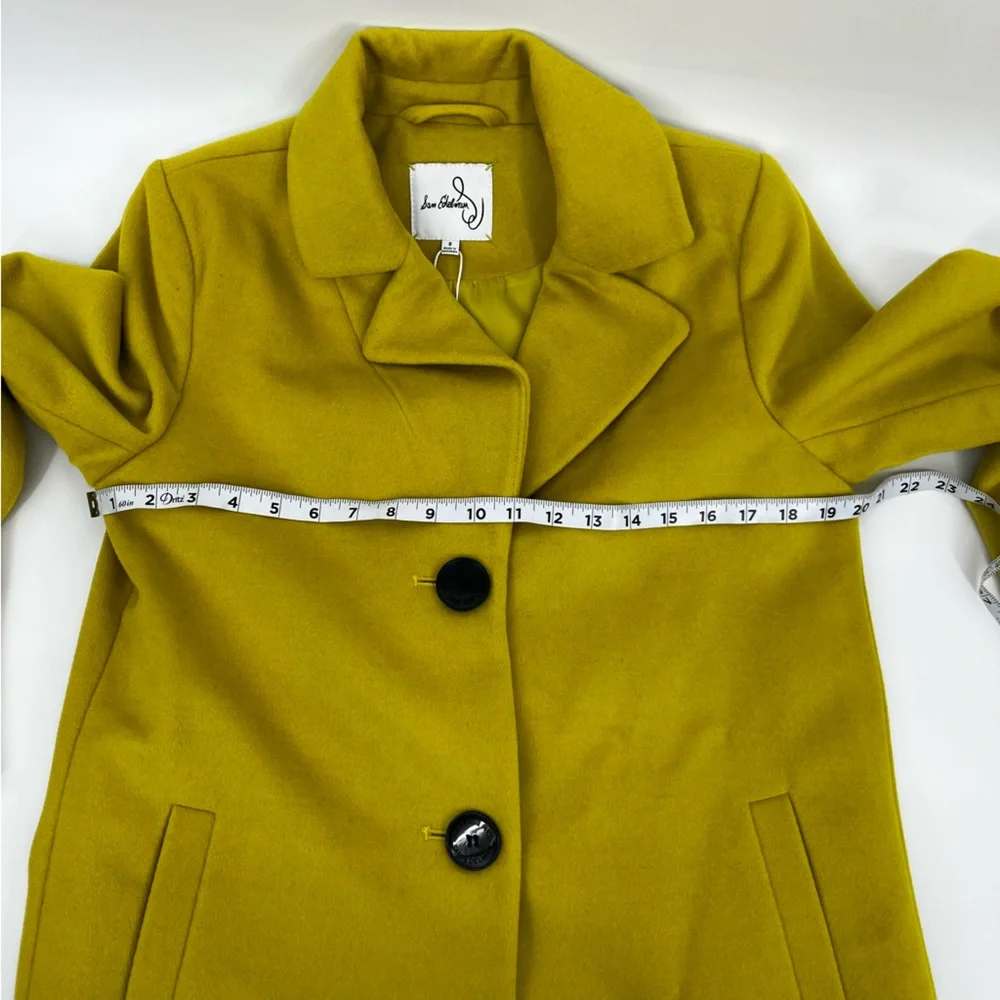 Sam Edelman Notch Lapel Wool Blend Coat Size 8 NWT